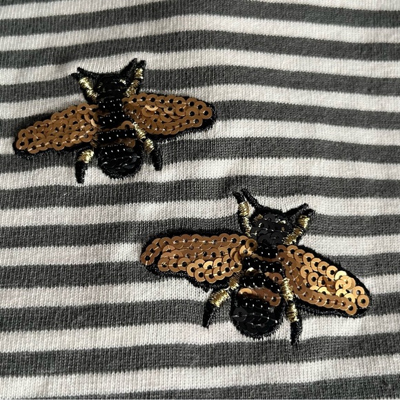 Joules Long Sleeve Top With Bumblebee Embellishment Size 4 - Picture 4 of 6